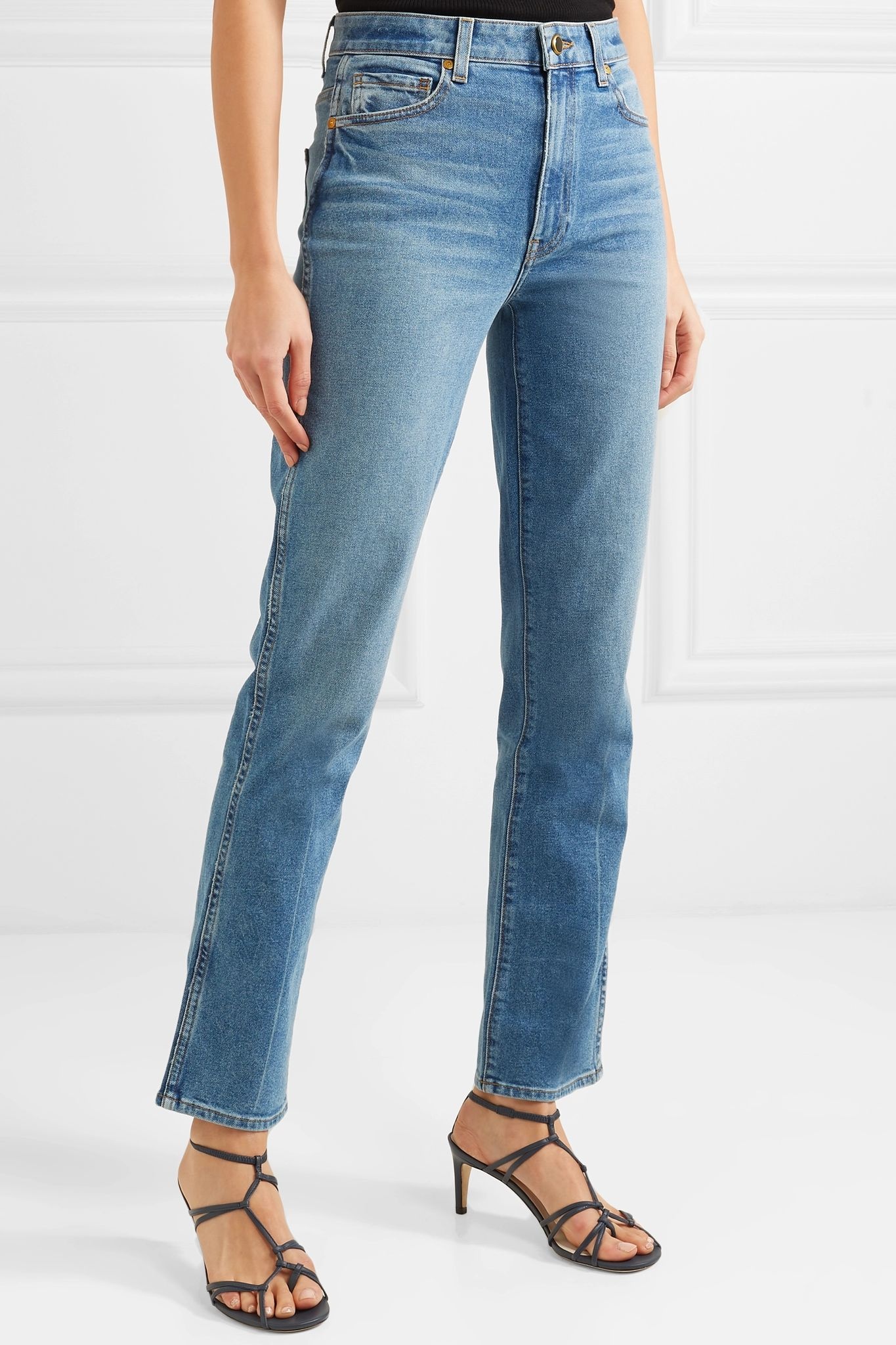 Victoria high-rise straight-leg jeans - 3