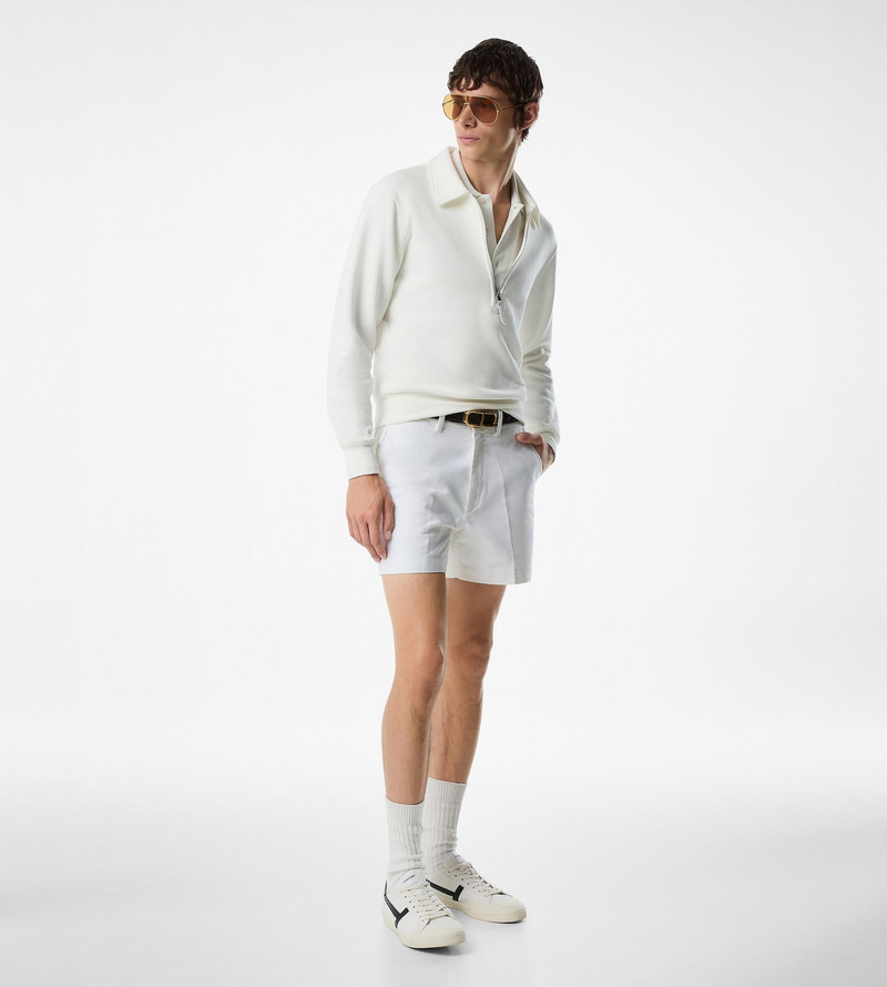 TOM FORD COTTON CASHMERE ZIP RUGBY SHIRT outlook