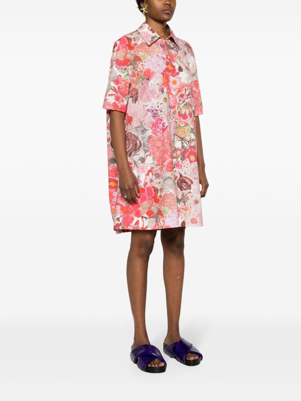 Kleid floral-print cotton dress - 3