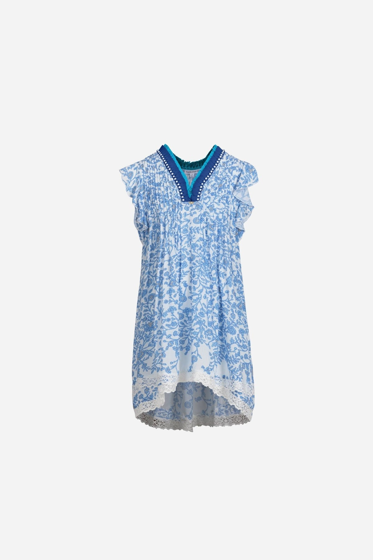 Mini Dress Sasha for girls - Blue Lazuli - 1