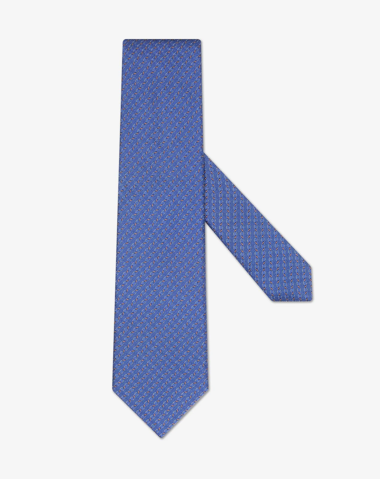 China blue pure silk tie - 1
