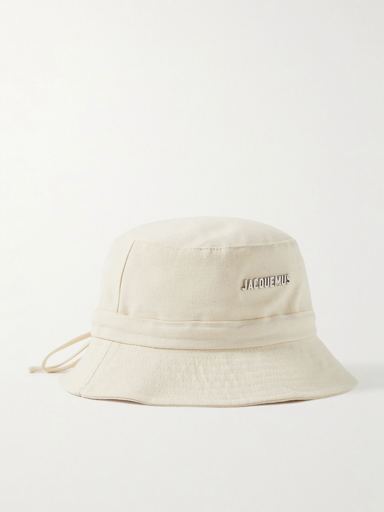 Le Bob Gadjo embellished cotton-canvas bucket hat Off-white - 1