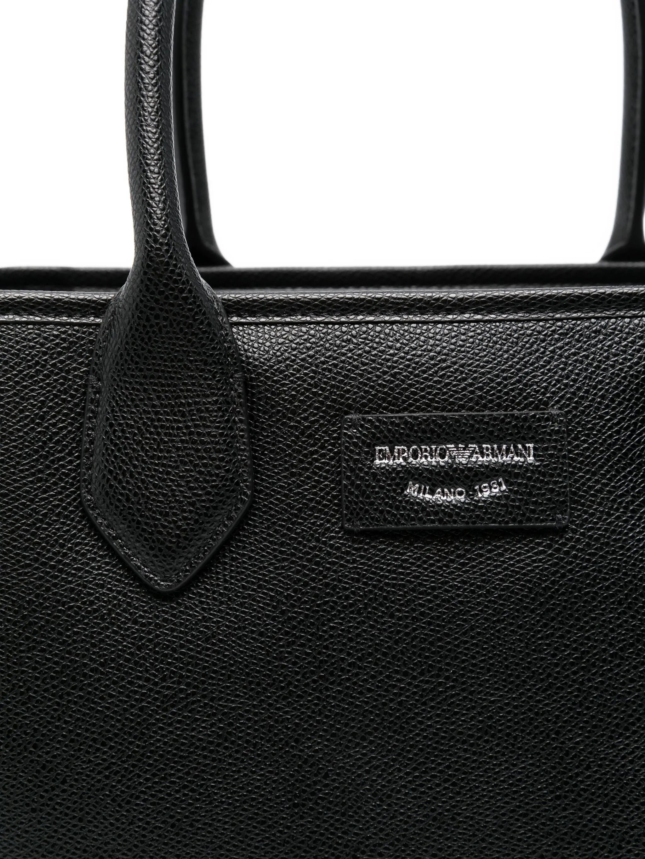 Emporio Armani Leather Tote Bag - 2