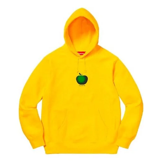 Supreme SS19 Apple Hooded Sweatshirt Yellow SUP-SS19-061 - 1