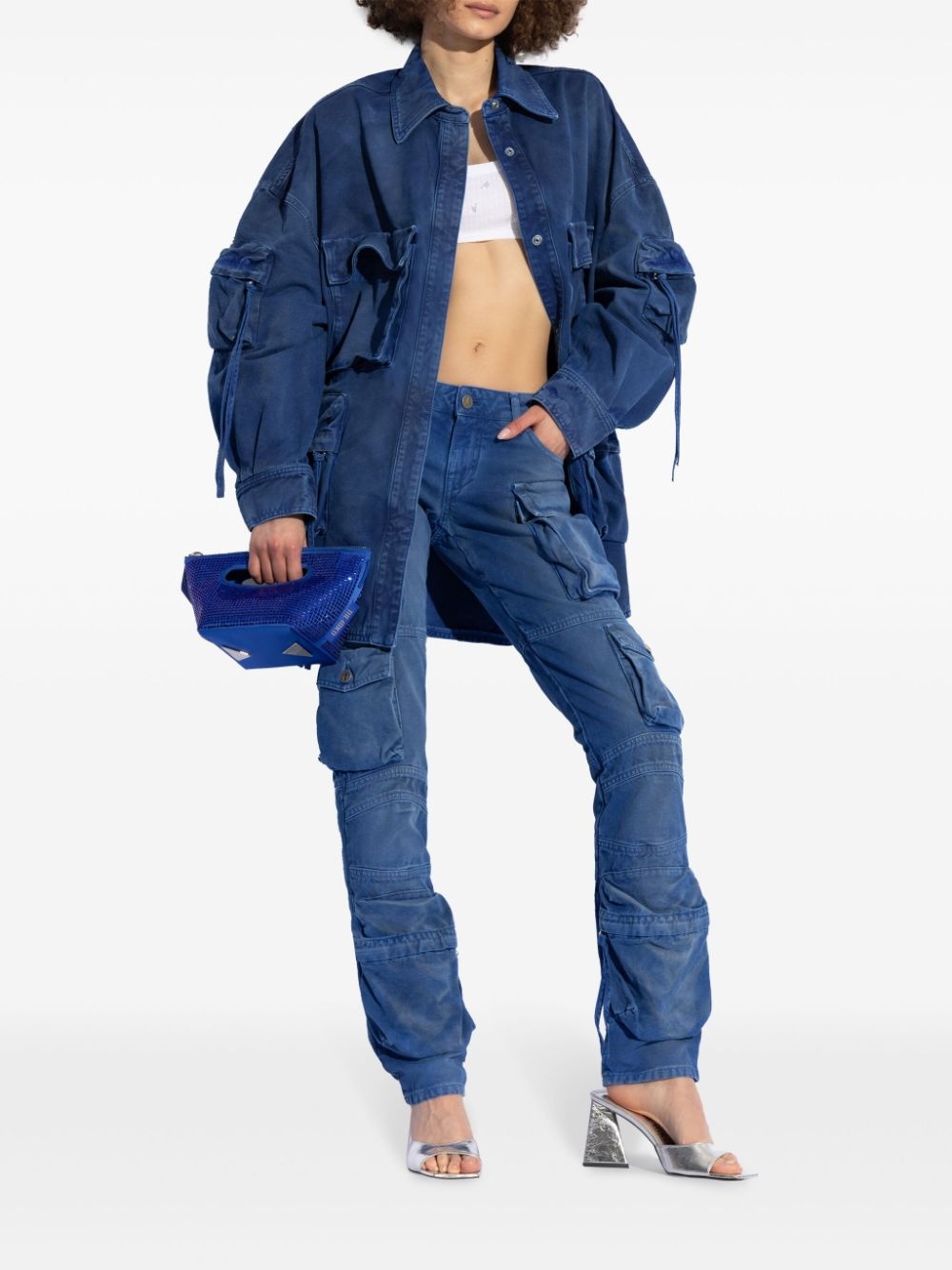 low-rise cargo jeans - 2