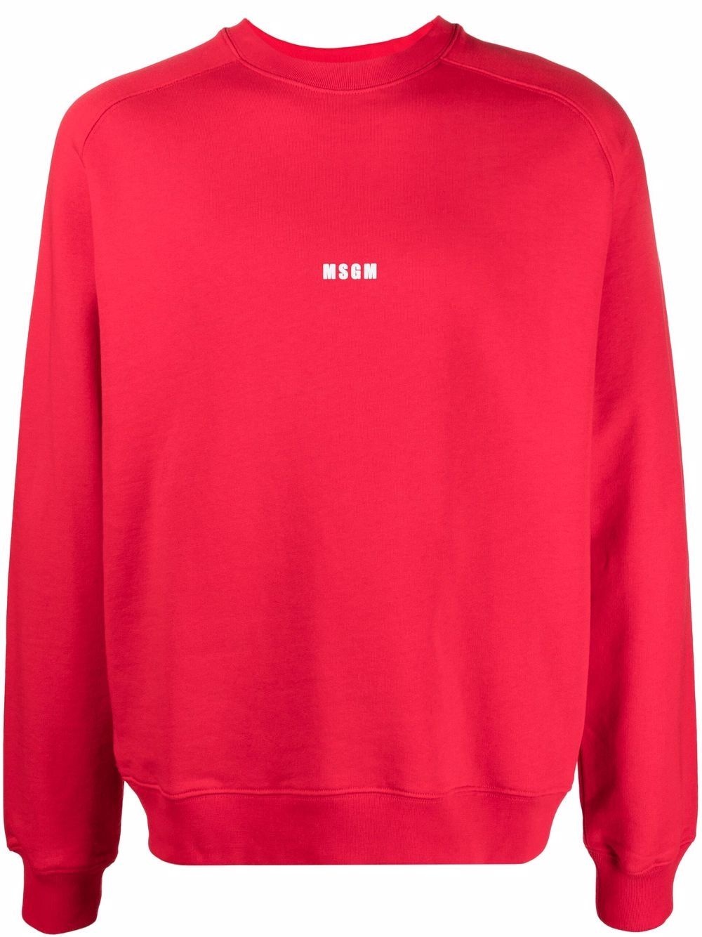 logo-print cotton sweatshirt - 1