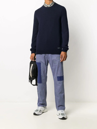 A.P.C. logo-embroidered sweater outlook