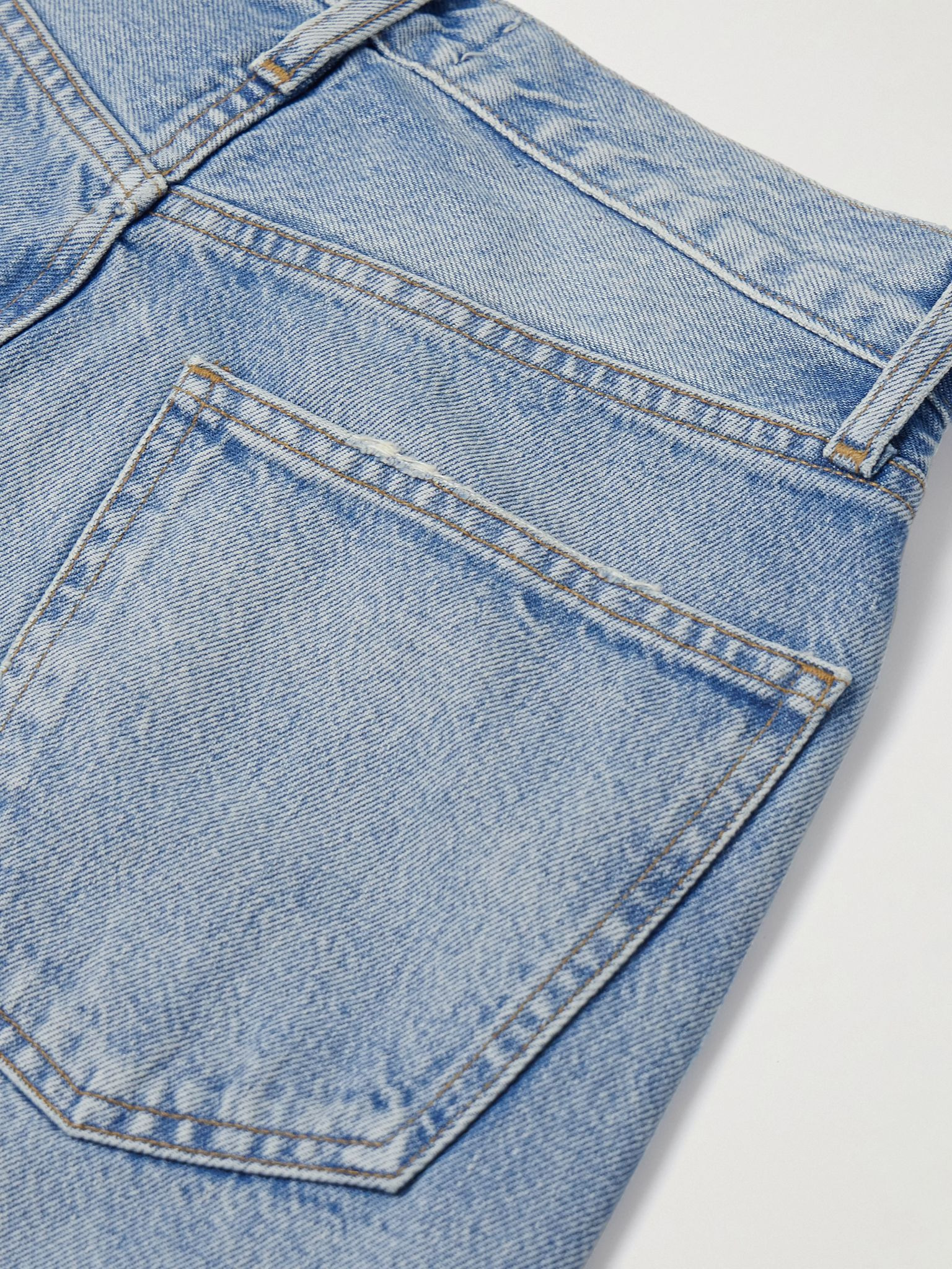'90s Pinch Waist high-rise straight-leg organic jeans Light denim - 6