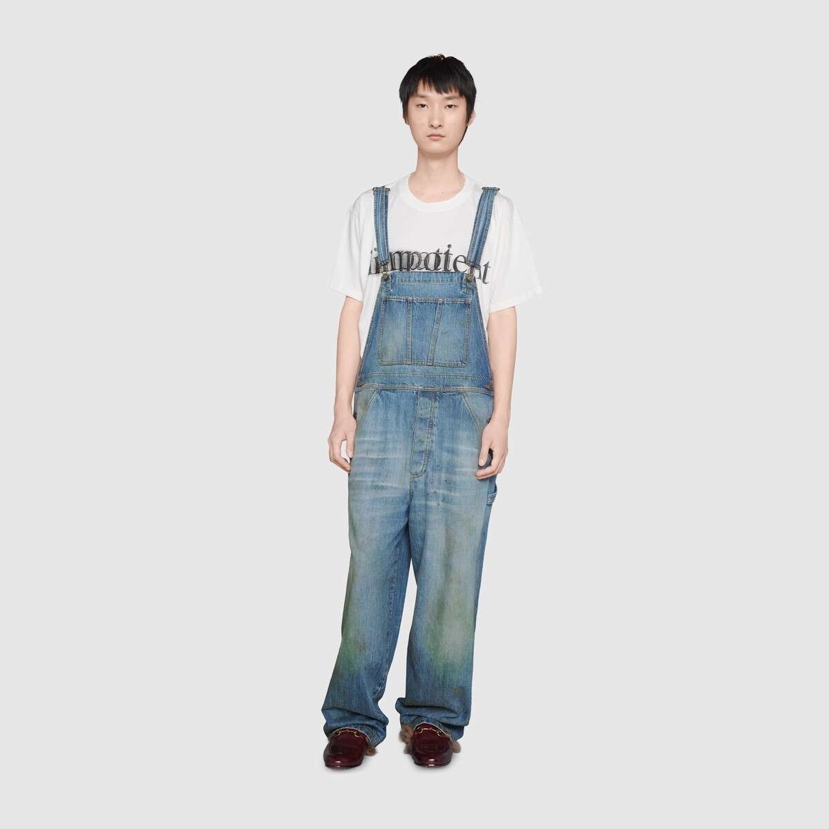 Eco washed organic denim overall - 3