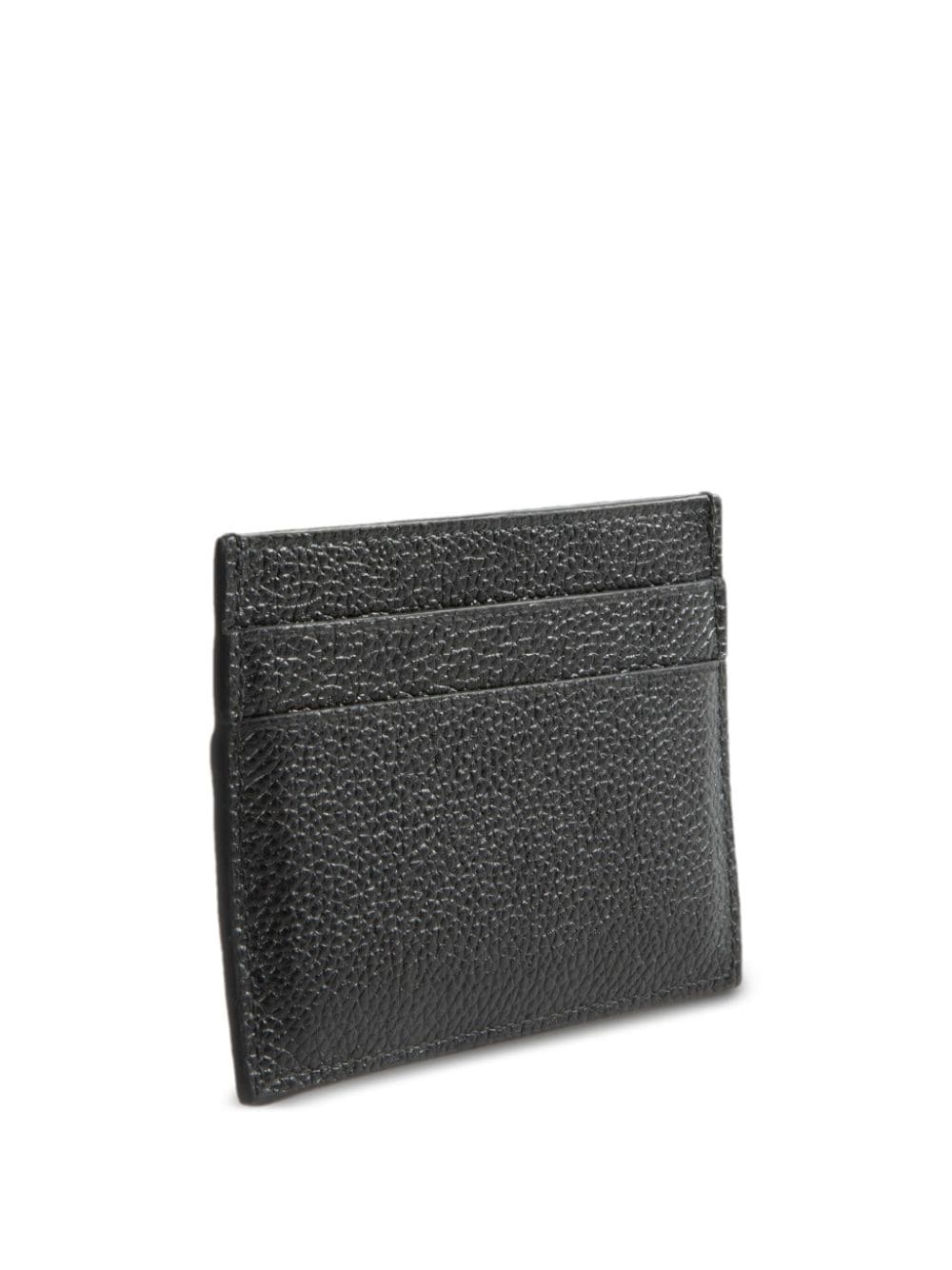 upside-down logo leather cardholder - 2