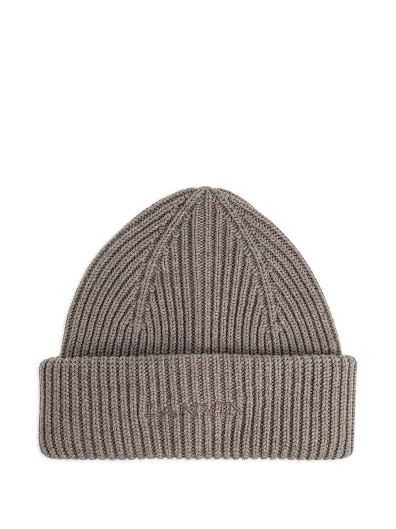 ribbed-knit beanie 1