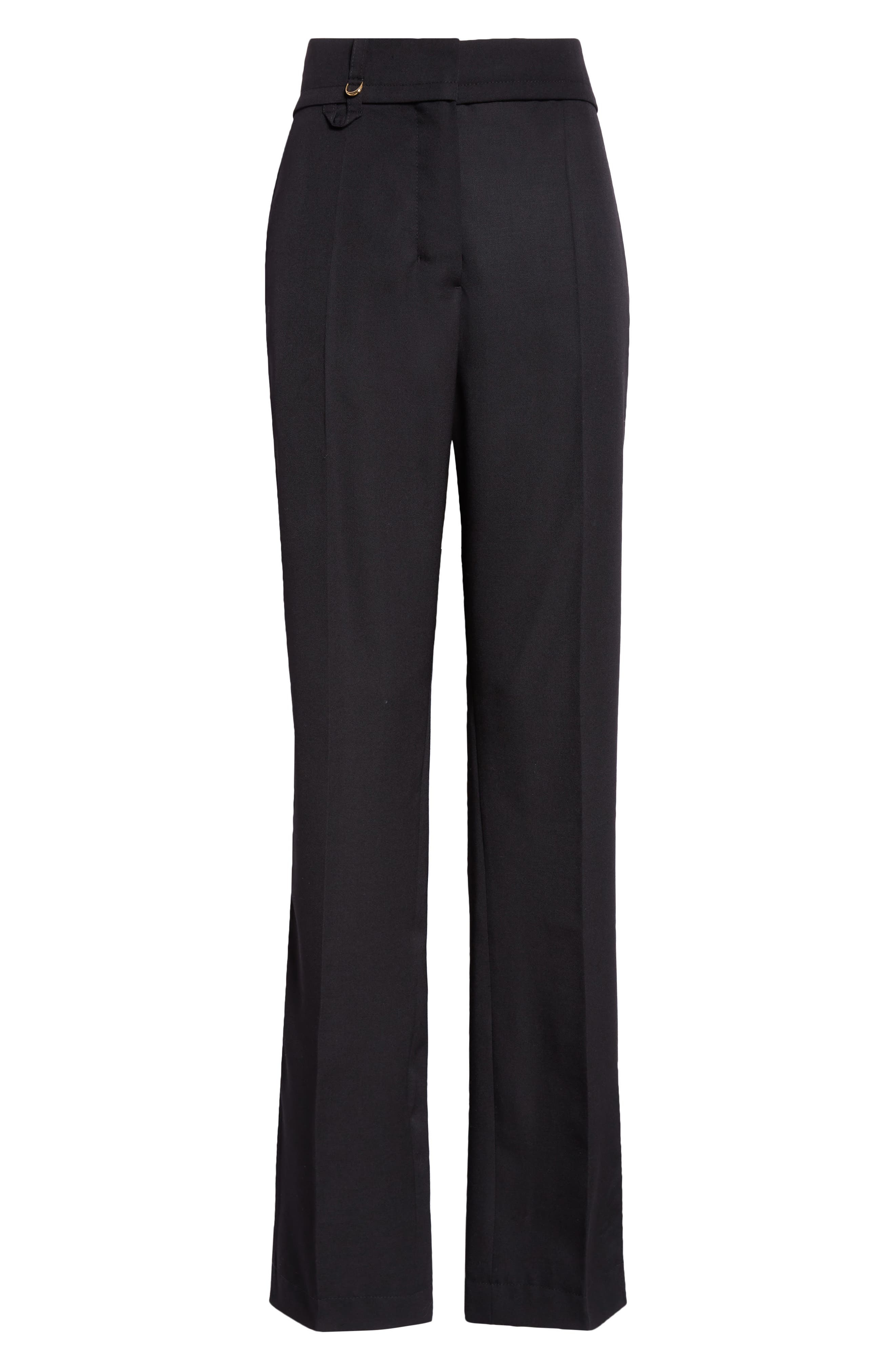 Le Pantalon Tibau Split Hem Wool Pants - 6