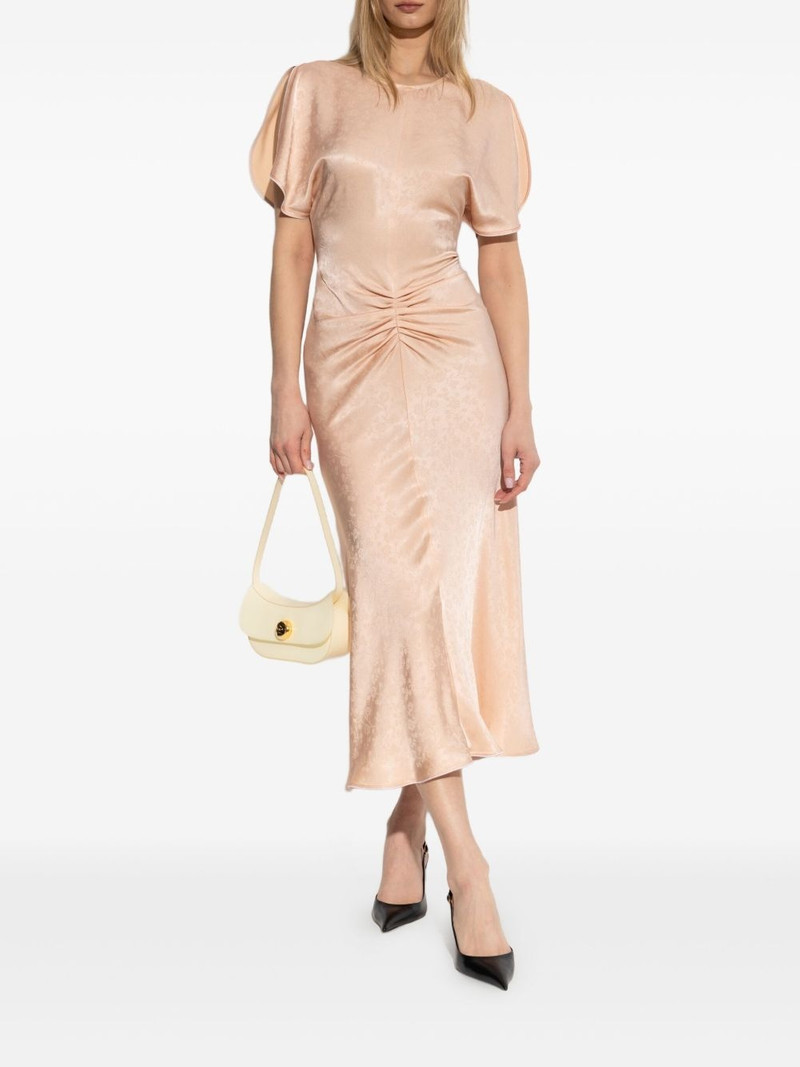 Victoria Beckham draped-detailing midi dress outlook