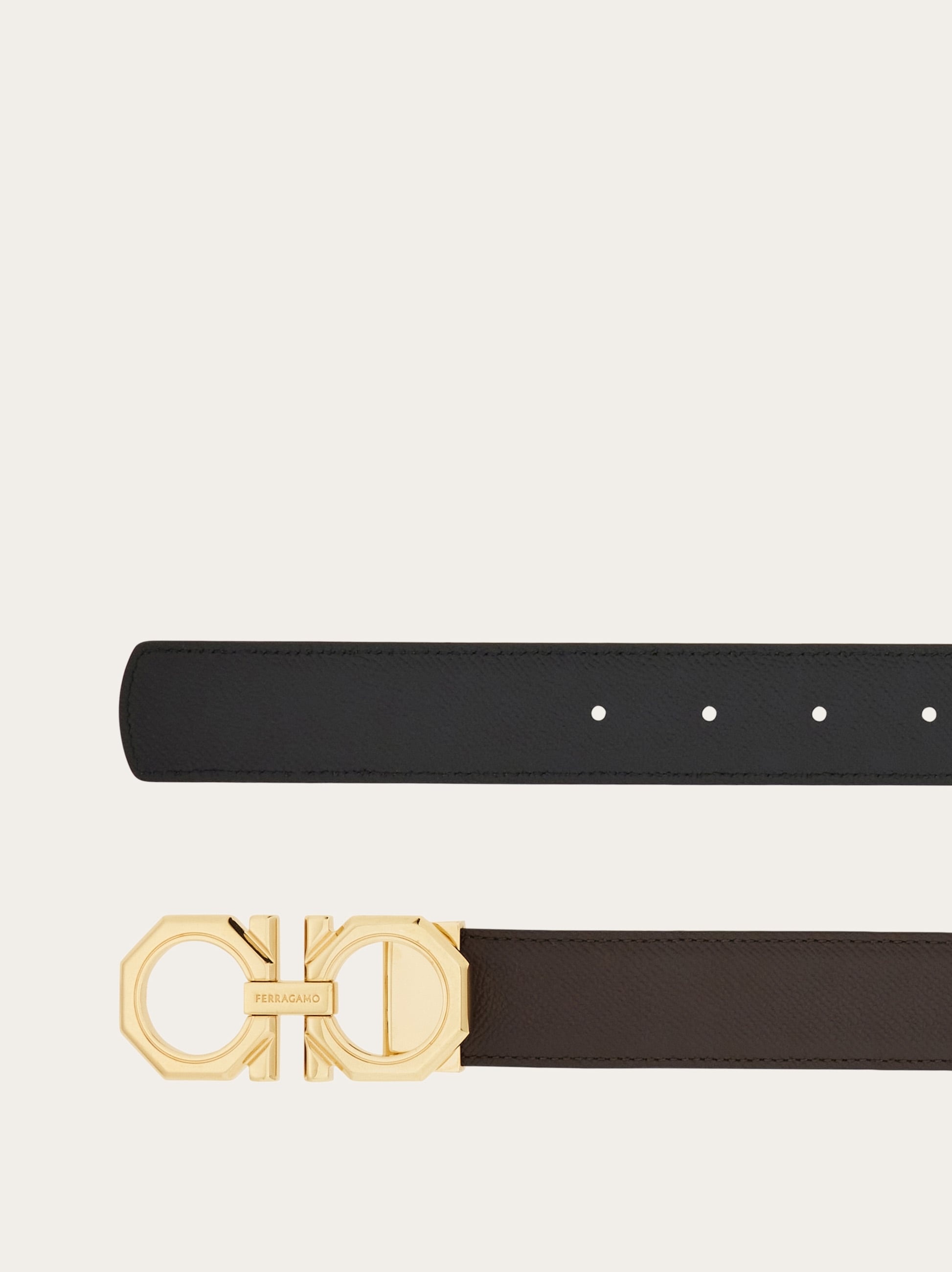 Reversible and adjustable Gancini belt - 2