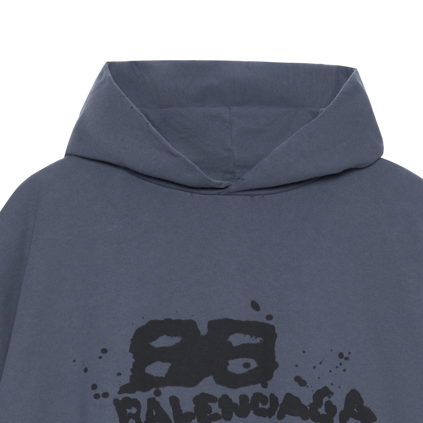 Balenciaga Hand-Drawn BB Icon Hoodie Large Fit 'Blue' 620973TNVQ14183 - 3