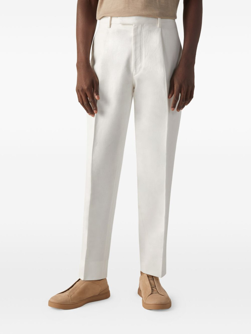 ZEGNA Oasi pleated cotton pants outlook