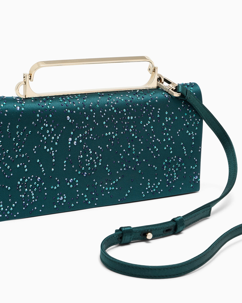 SATIN AND RHINESTONE CLUTCH BAG 5