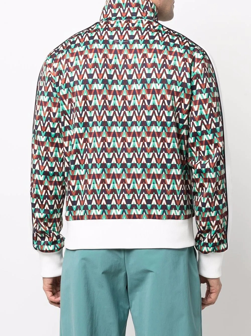 Optical Valentino print track jacket - 4