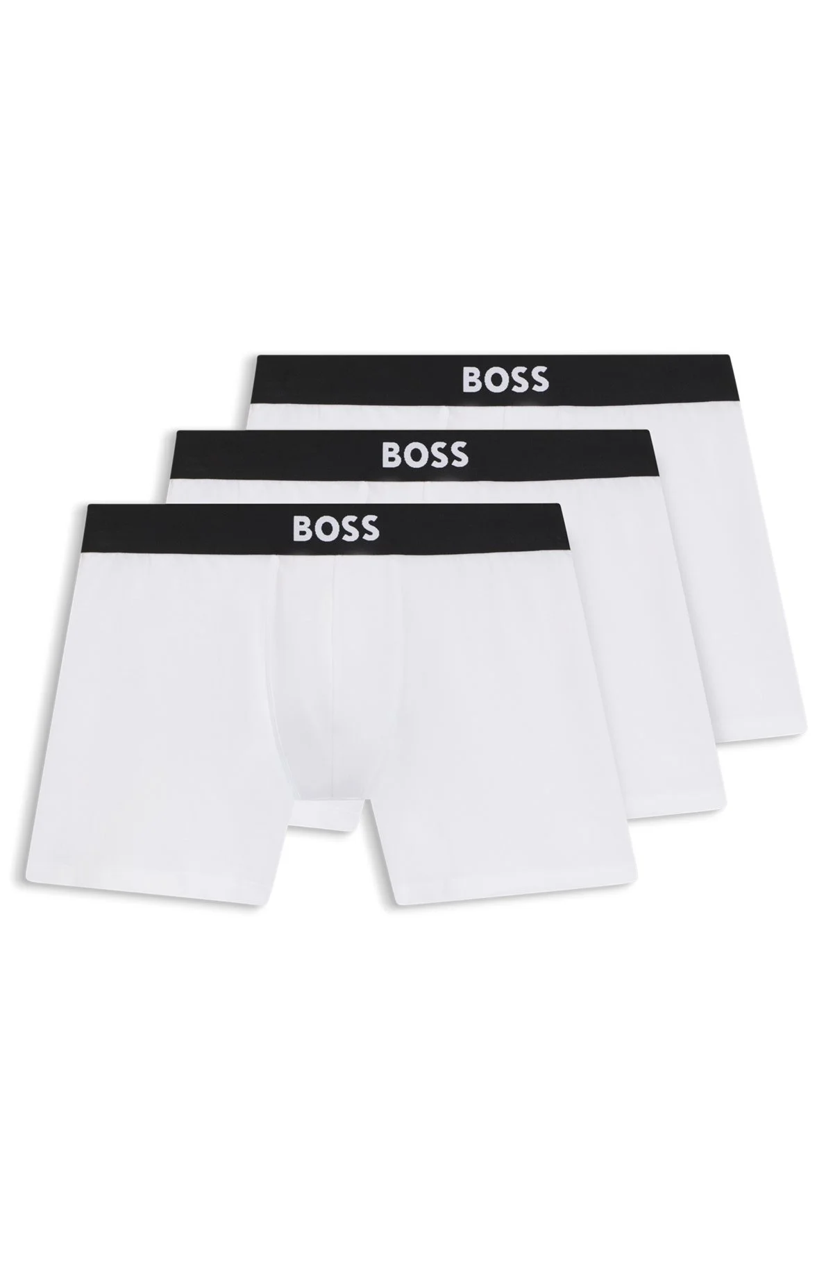 TWO-PACK OF STRETCH-COTTON BOXER BRIEFS WITH LOGO WAISTBANDS - 1