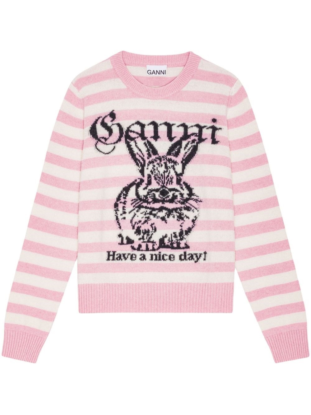 Bunny wool crewneck jumper - 1