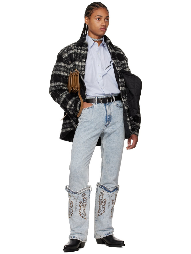 Y/Project Black Button Panel Jacket outlook