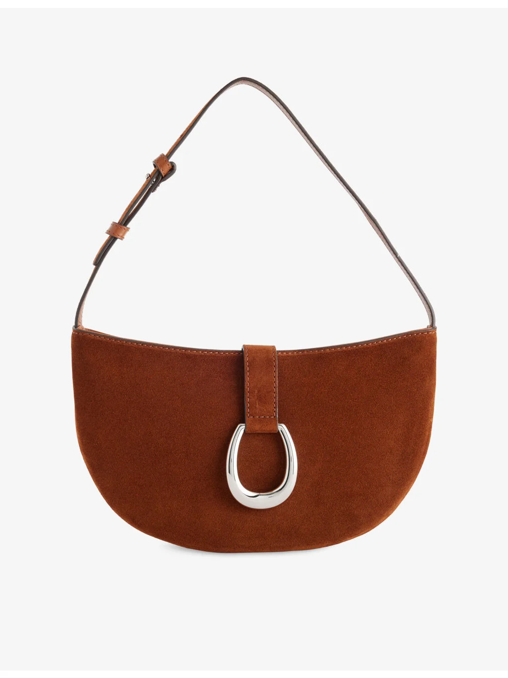 Harlow Crescent Suede Shoulder Bag - 1