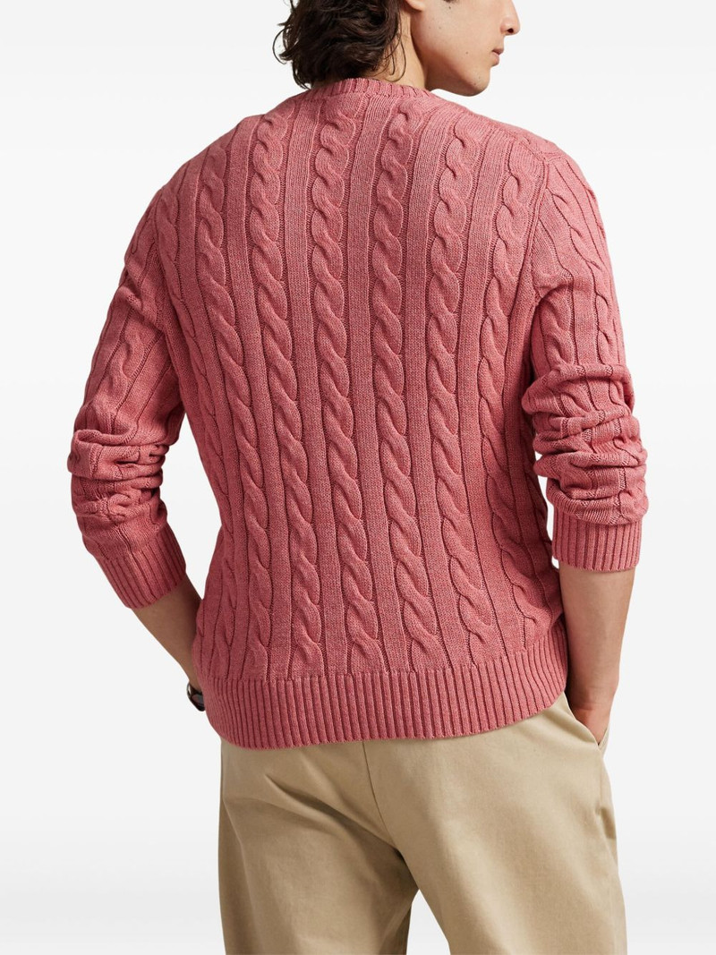 long-sleeve cable-knit sweater 4