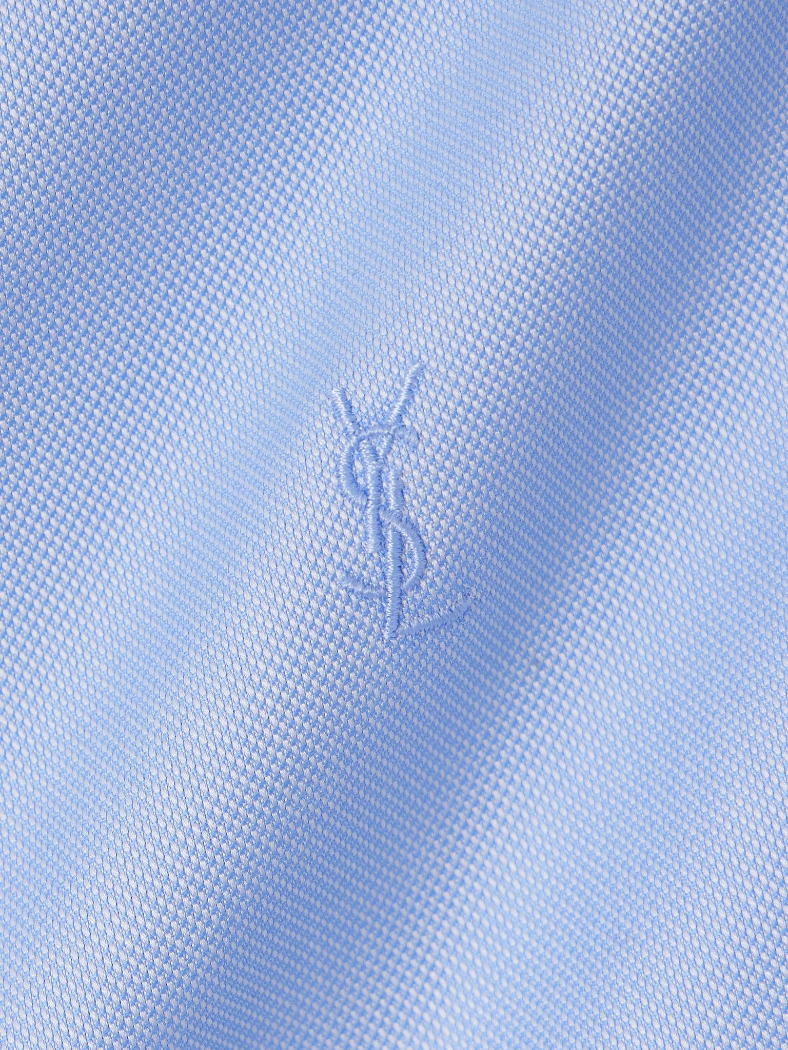 Oversized Cotton Oxford shirt Blue - 5