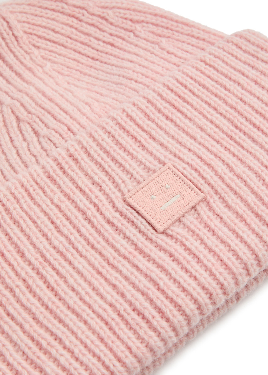 Logo ribbed wool beanie - 2