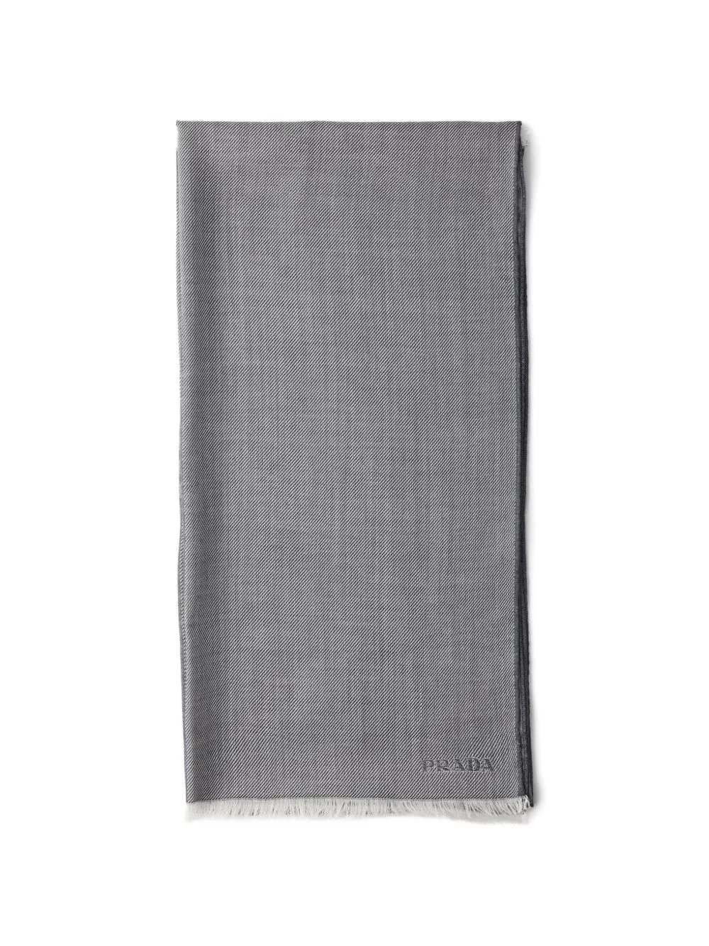 cashmere, wool and silk scarf - 1