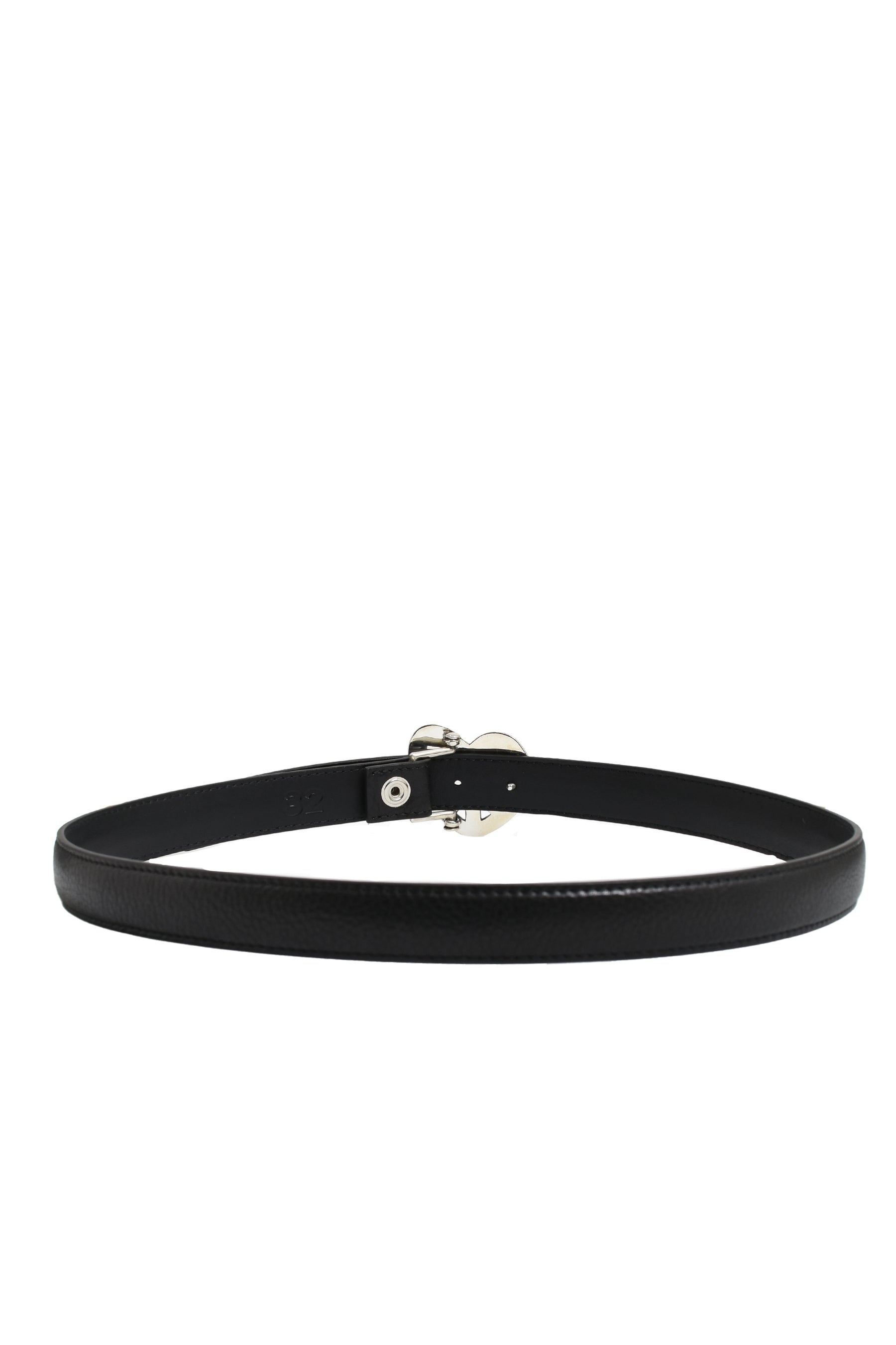 LEATHER BELT BLK - 2