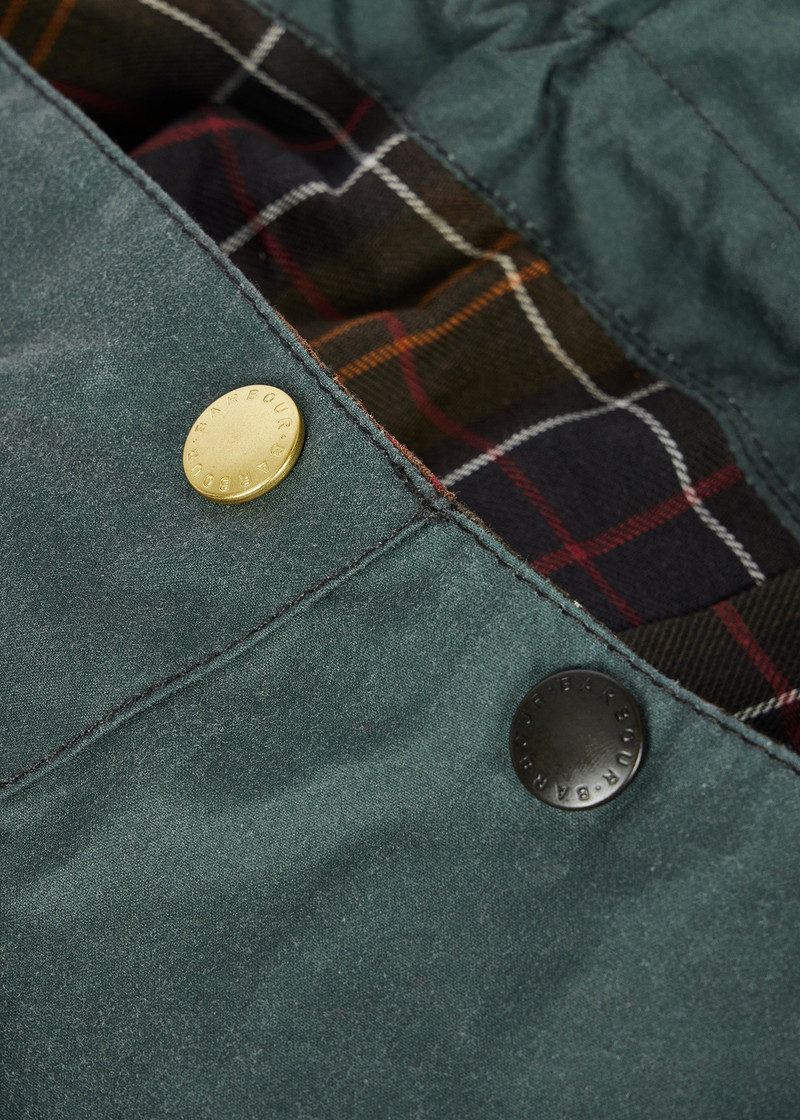 Paul Smith loves Barbour - Dark Slate Waxed Hood 4