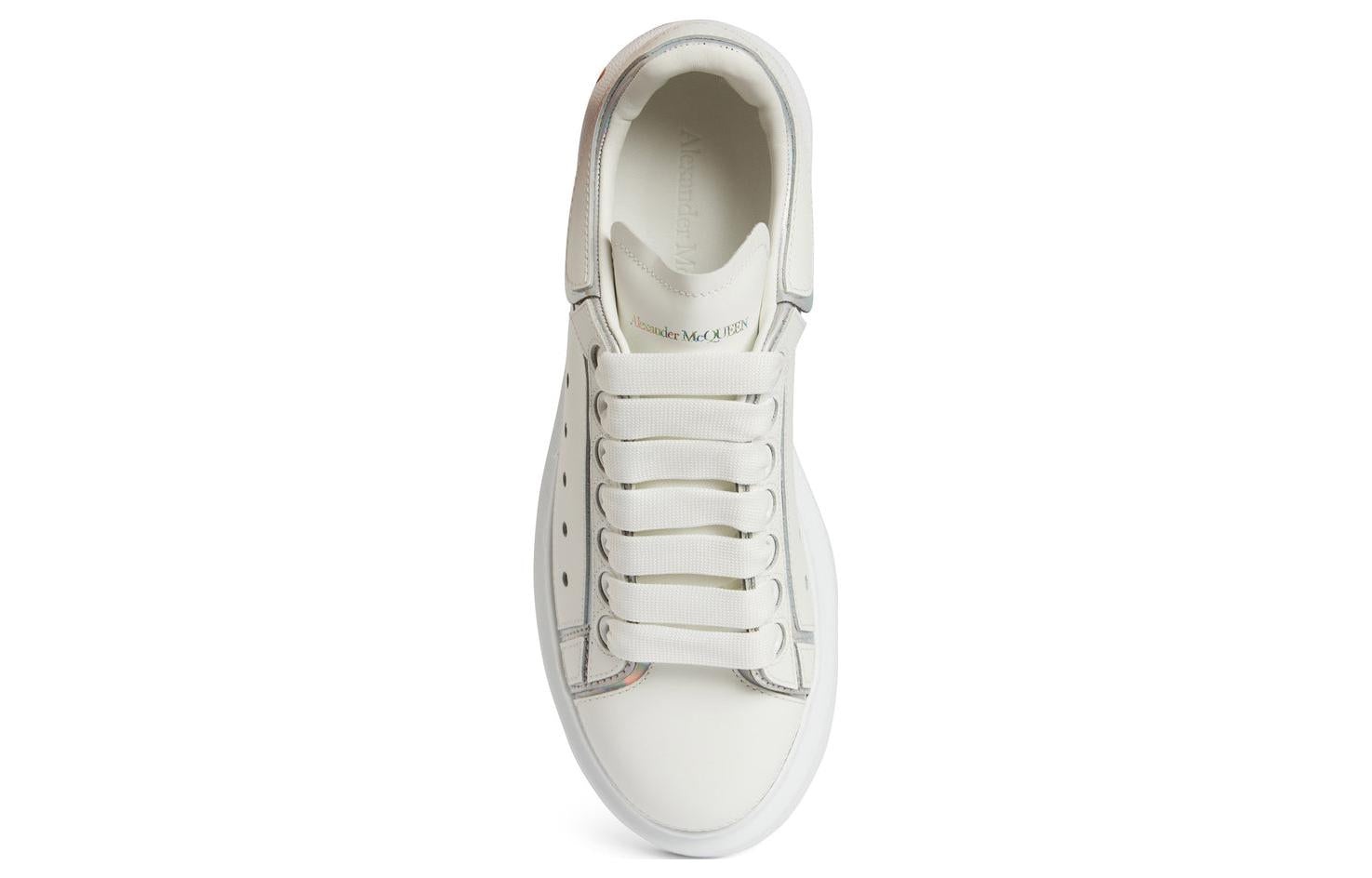 (WMNS) Alexander McQueen Oversized Sneakers 'White Silver' 708750WIBNV9989 - 3