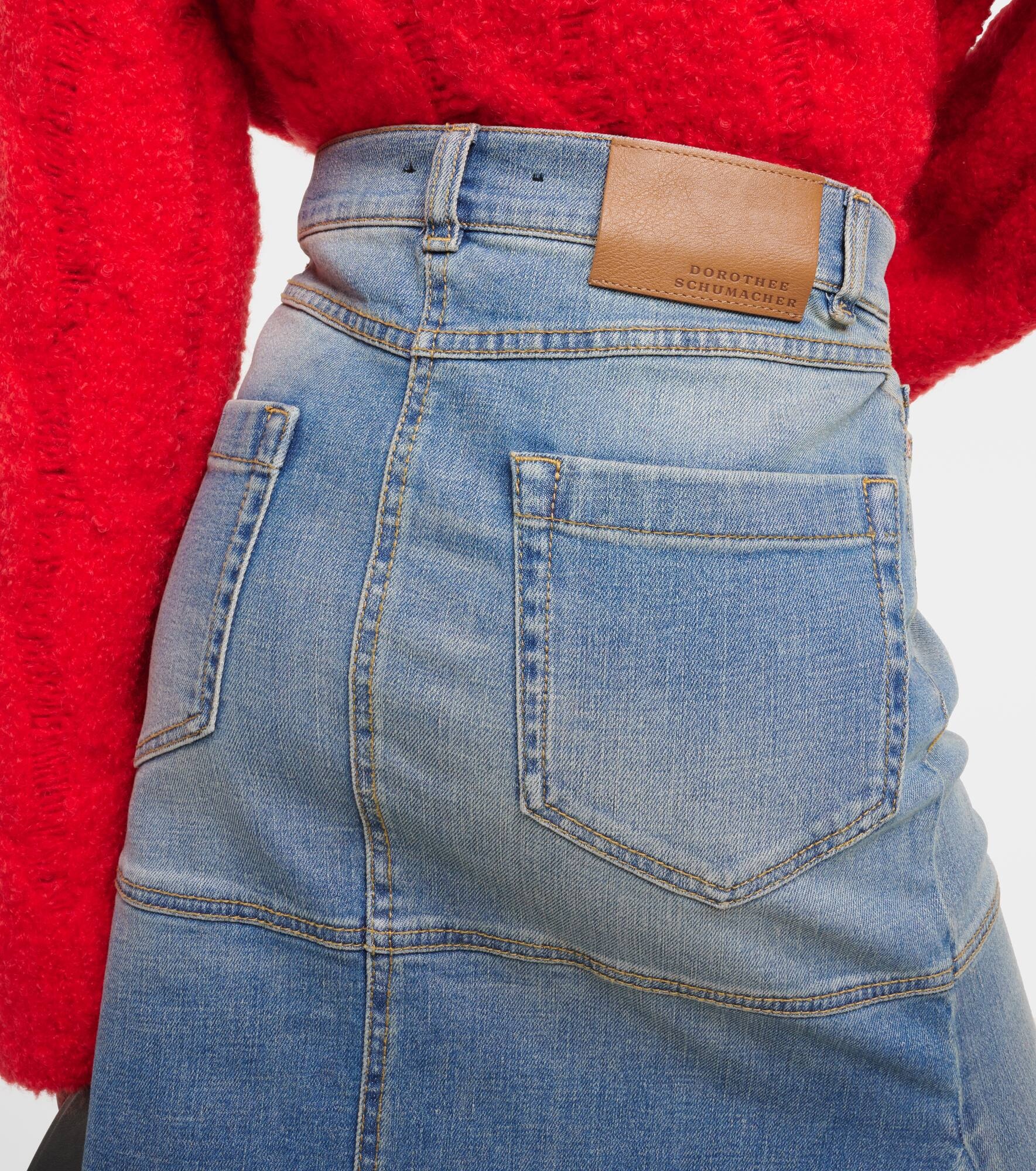Denim Love denim midi skirt - 6