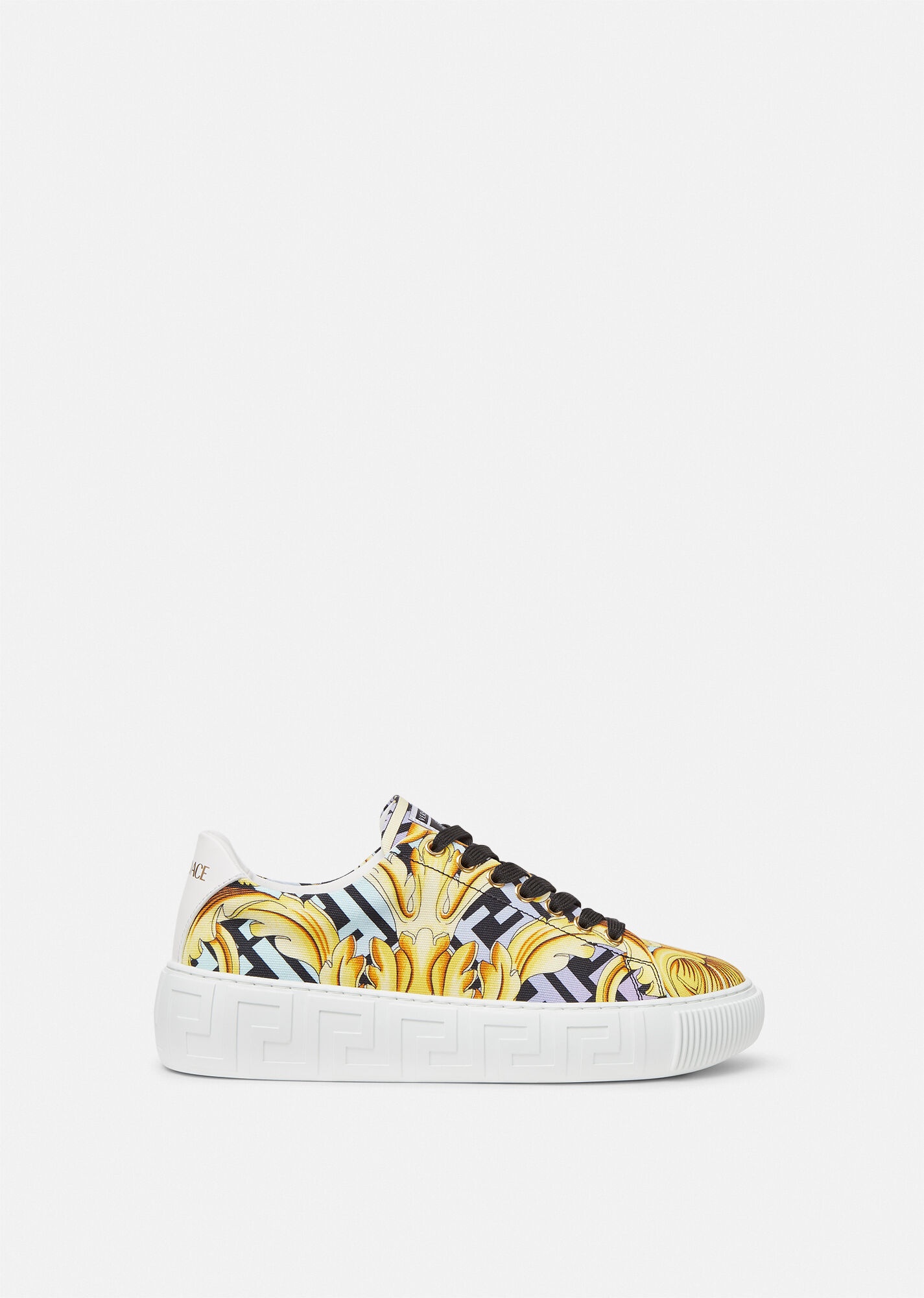 Fendace Gold Baroque Greca Sneakers - 1