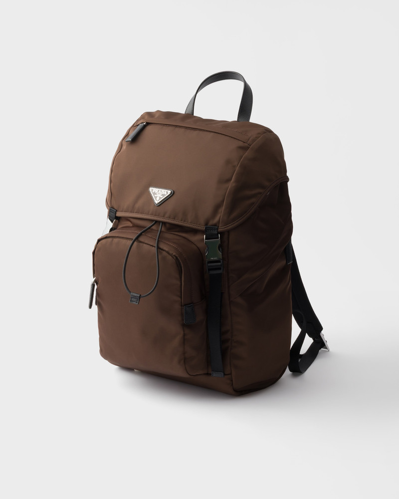 Prada Re-Nylon and Saffiano leather backpack outlook