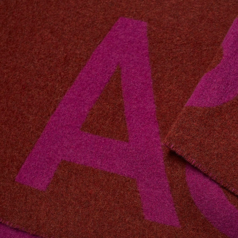 Acne Studios Toronty Logo Contrast Recycled Scarf 4