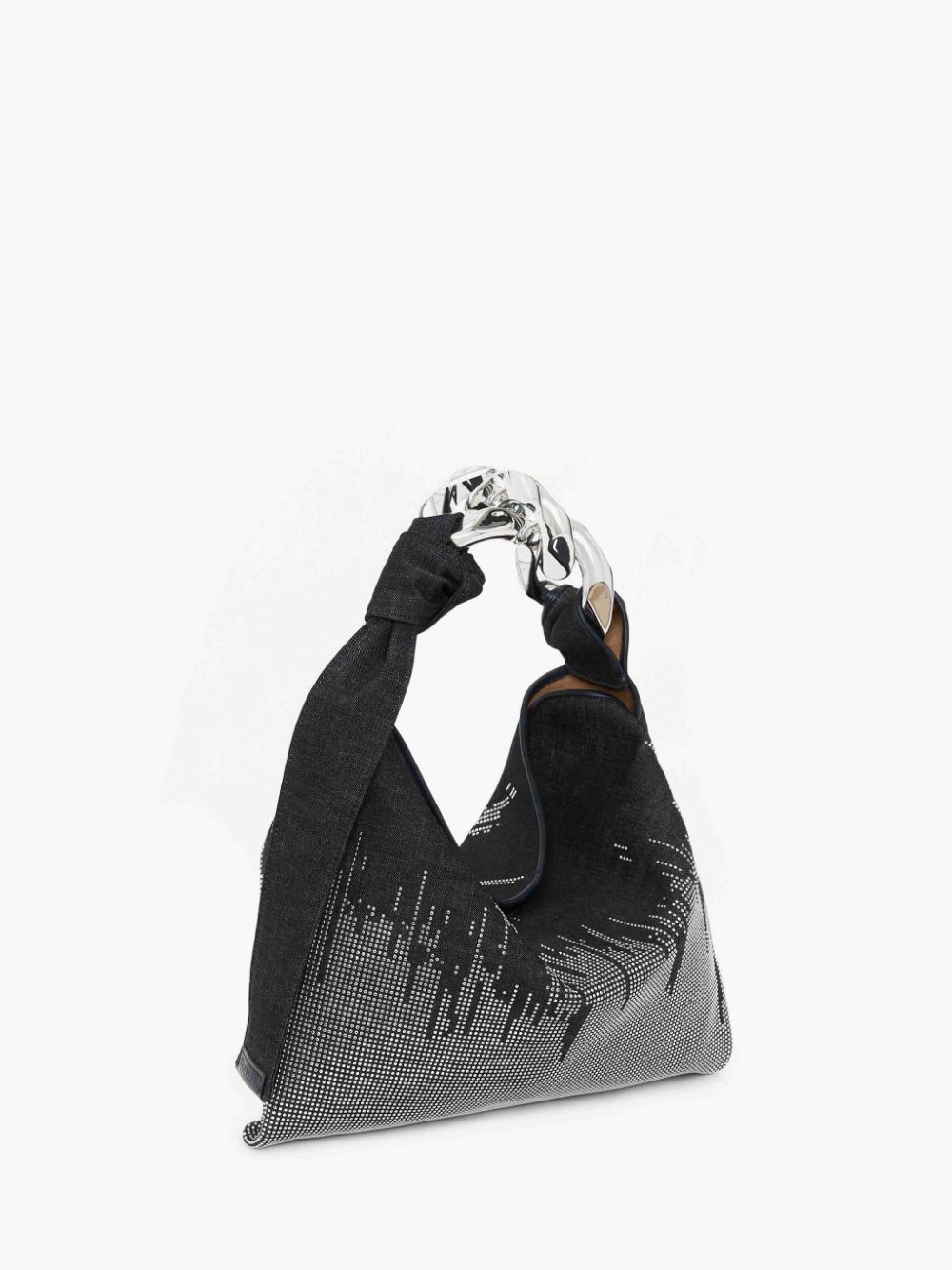 SMALL CHAIN HOBO - HOTFIX DENIM SHOULDER BAG - 2