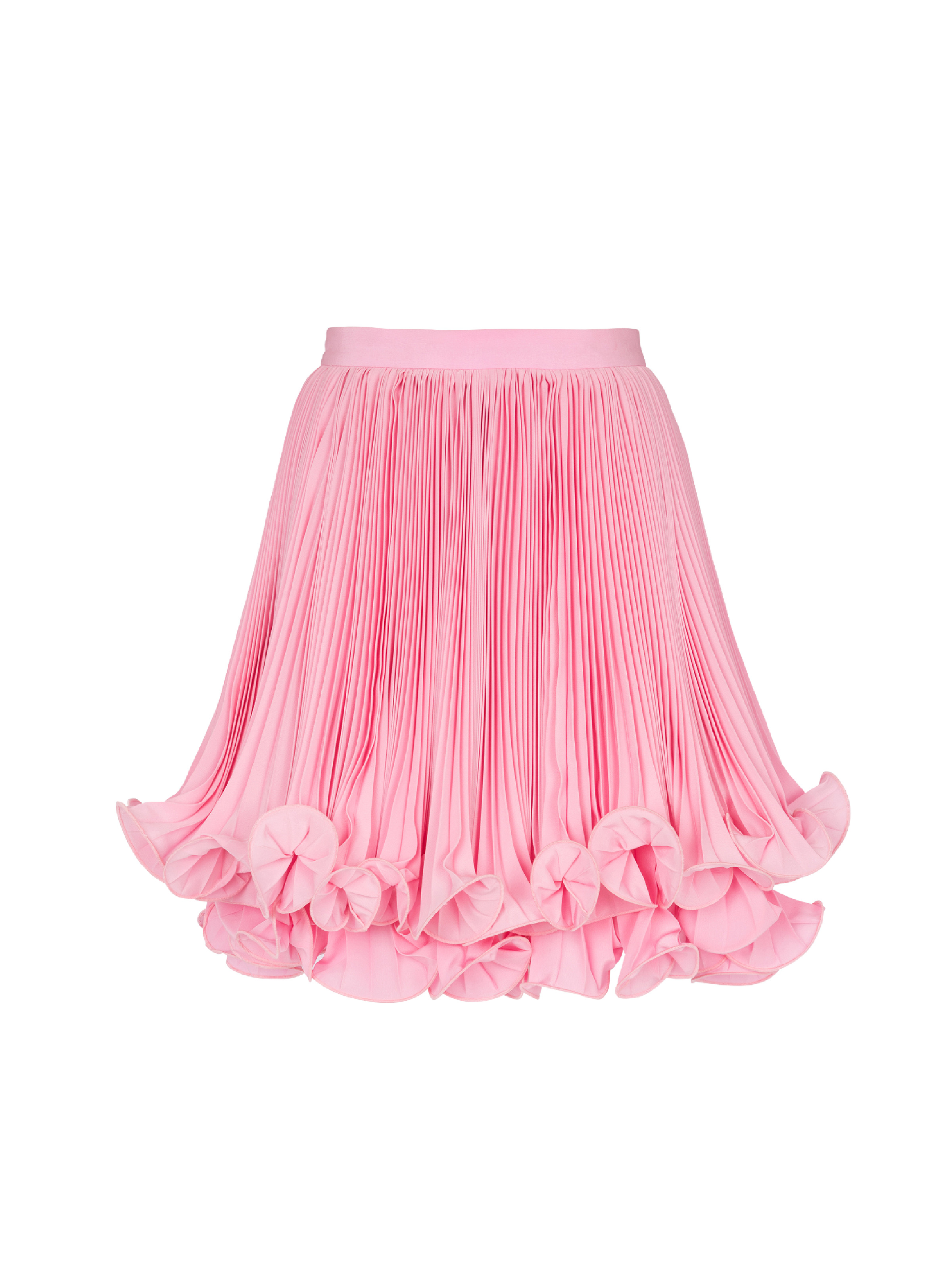 Pleated skirt with ruffles - 1