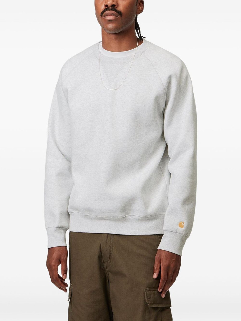 Carhartt melange cotton sweatshirt outlook