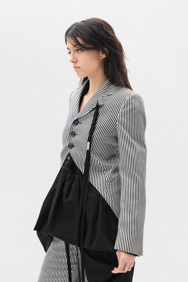 Ann Demeulemeester Lune Open Front Fitted Jacket outlook