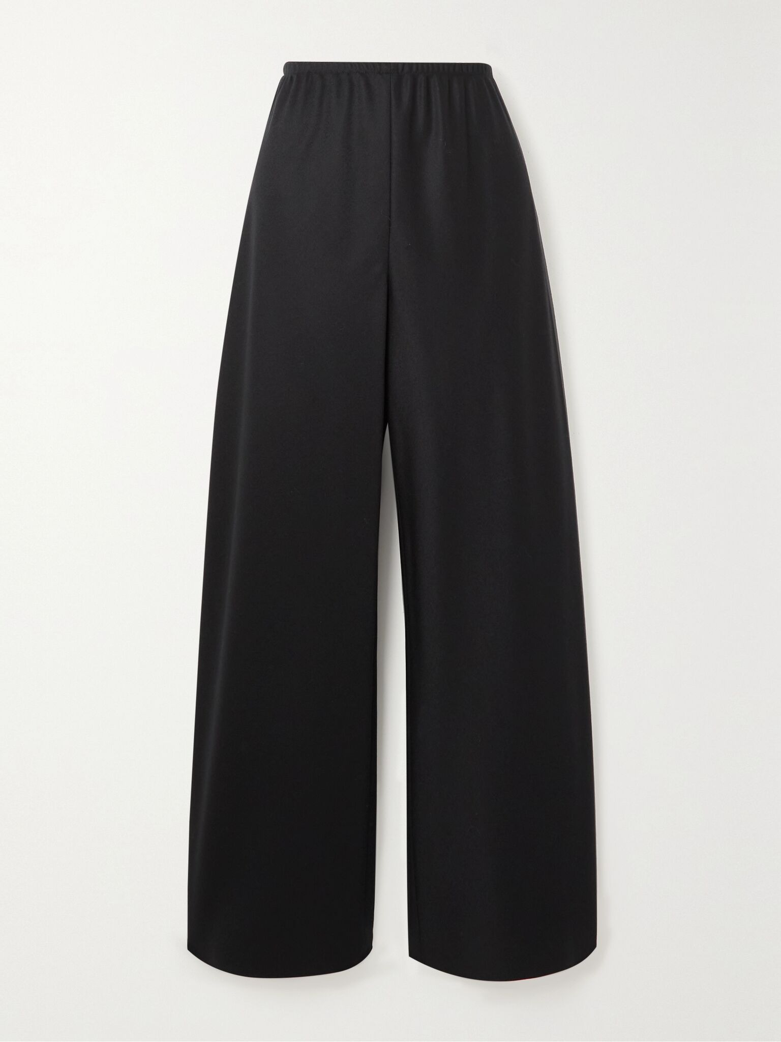 Essentials Gala wool and mohair-blend wide-leg pants Black - 1