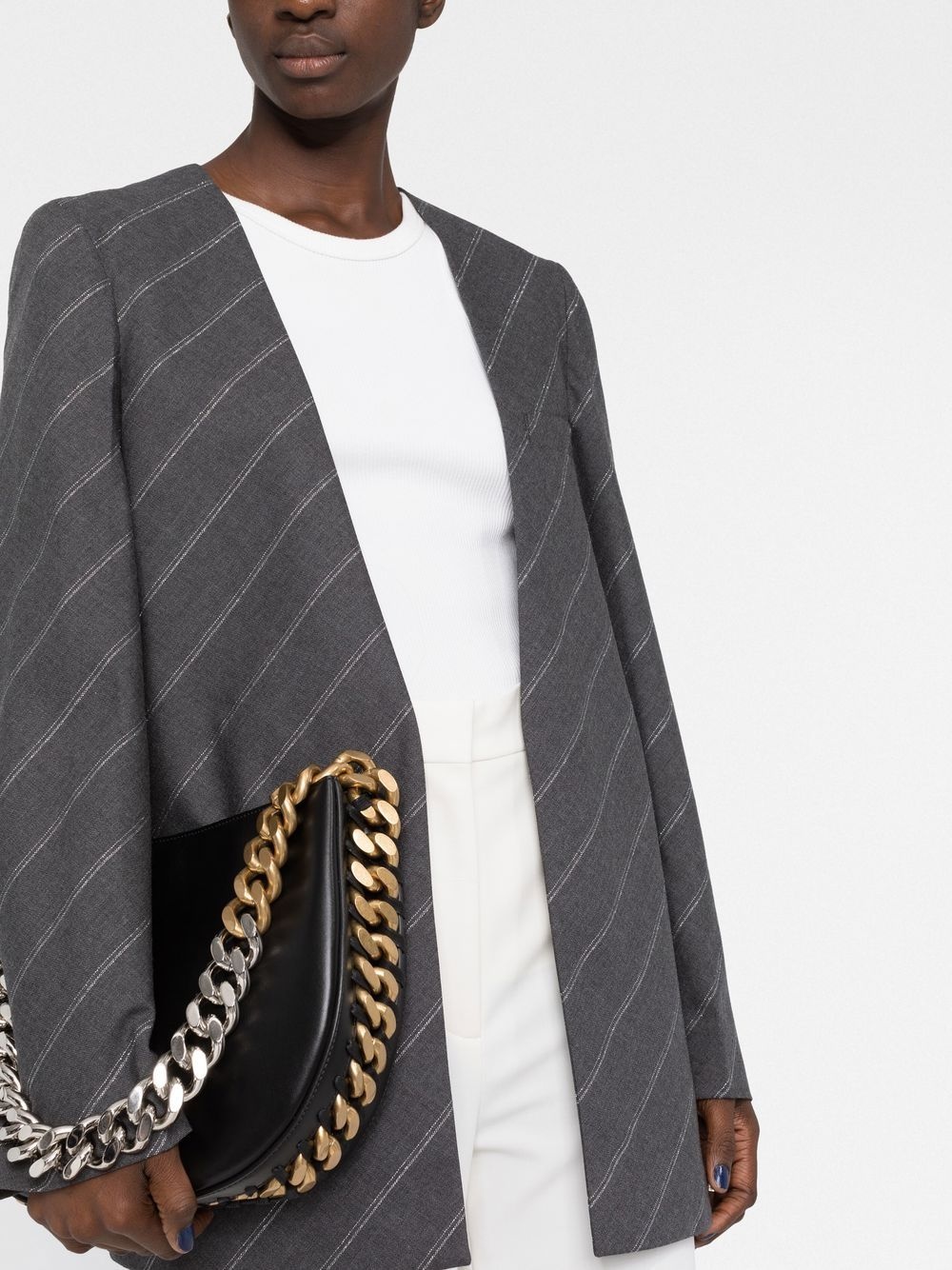 logo-print blazer - 3