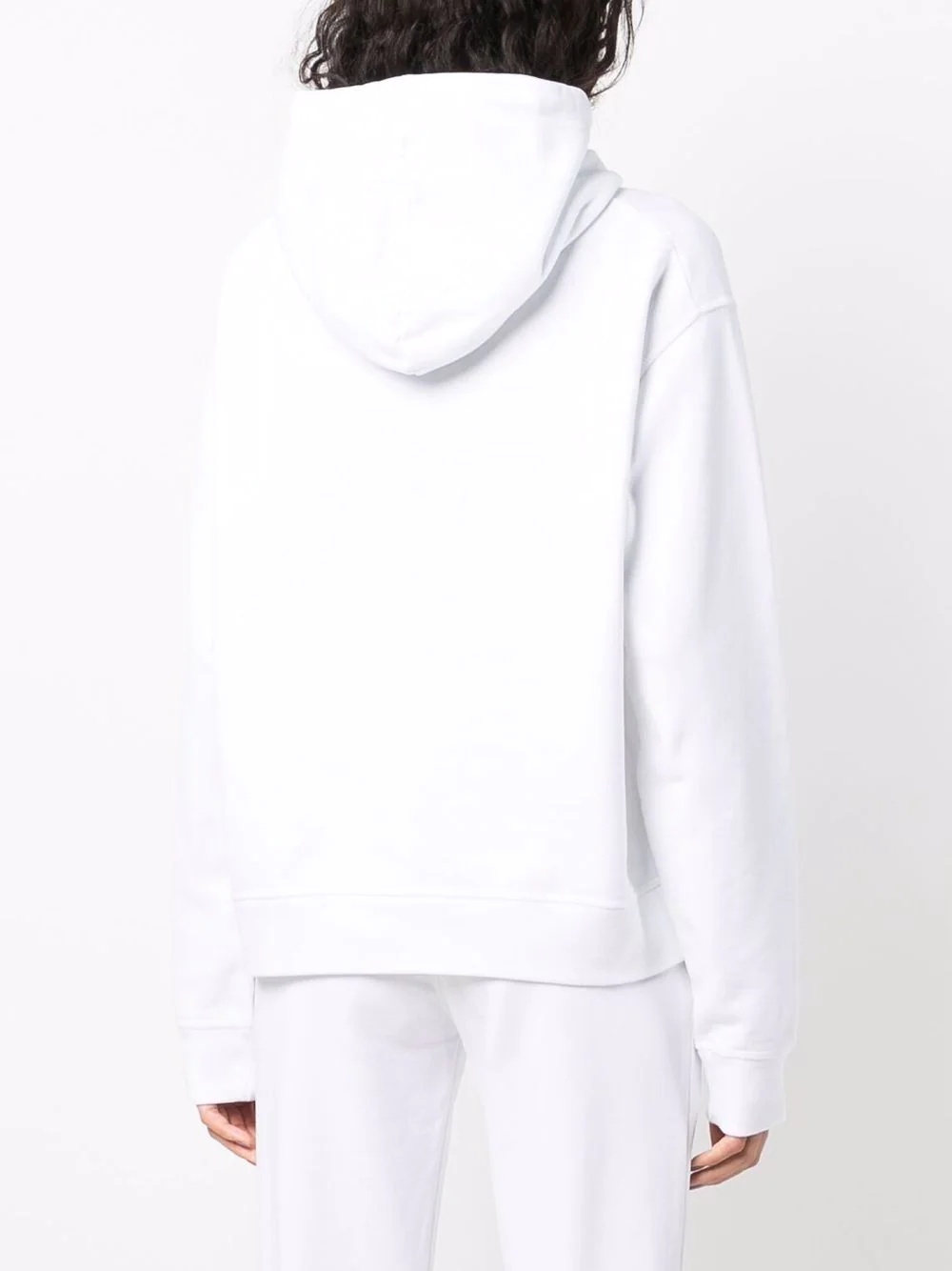 logo drawstring hoodie - 4