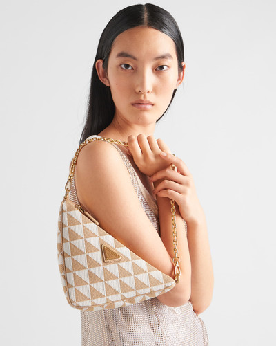 Prada Embroidered jacquard fabric mini-bag outlook