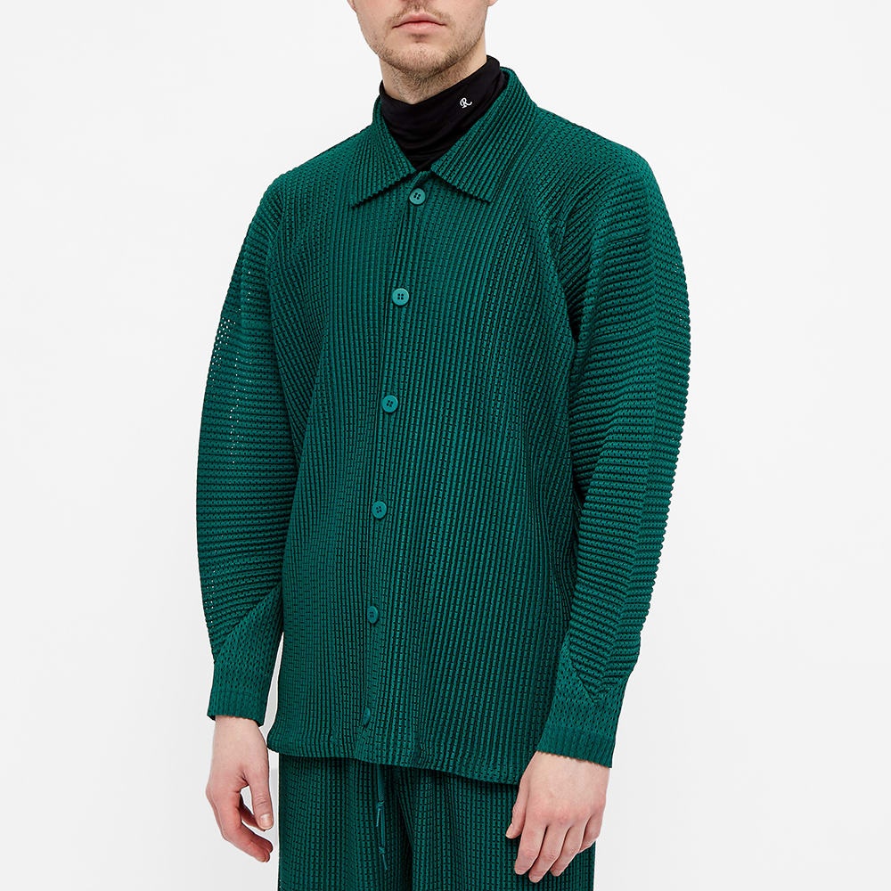 Homme Plissé Issey Miyake Colourful Mesh Pleated Coach Jacket - 4