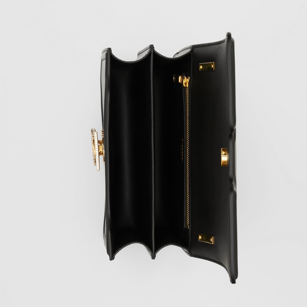 Crystal Detail Leather Small TB Bag - 5