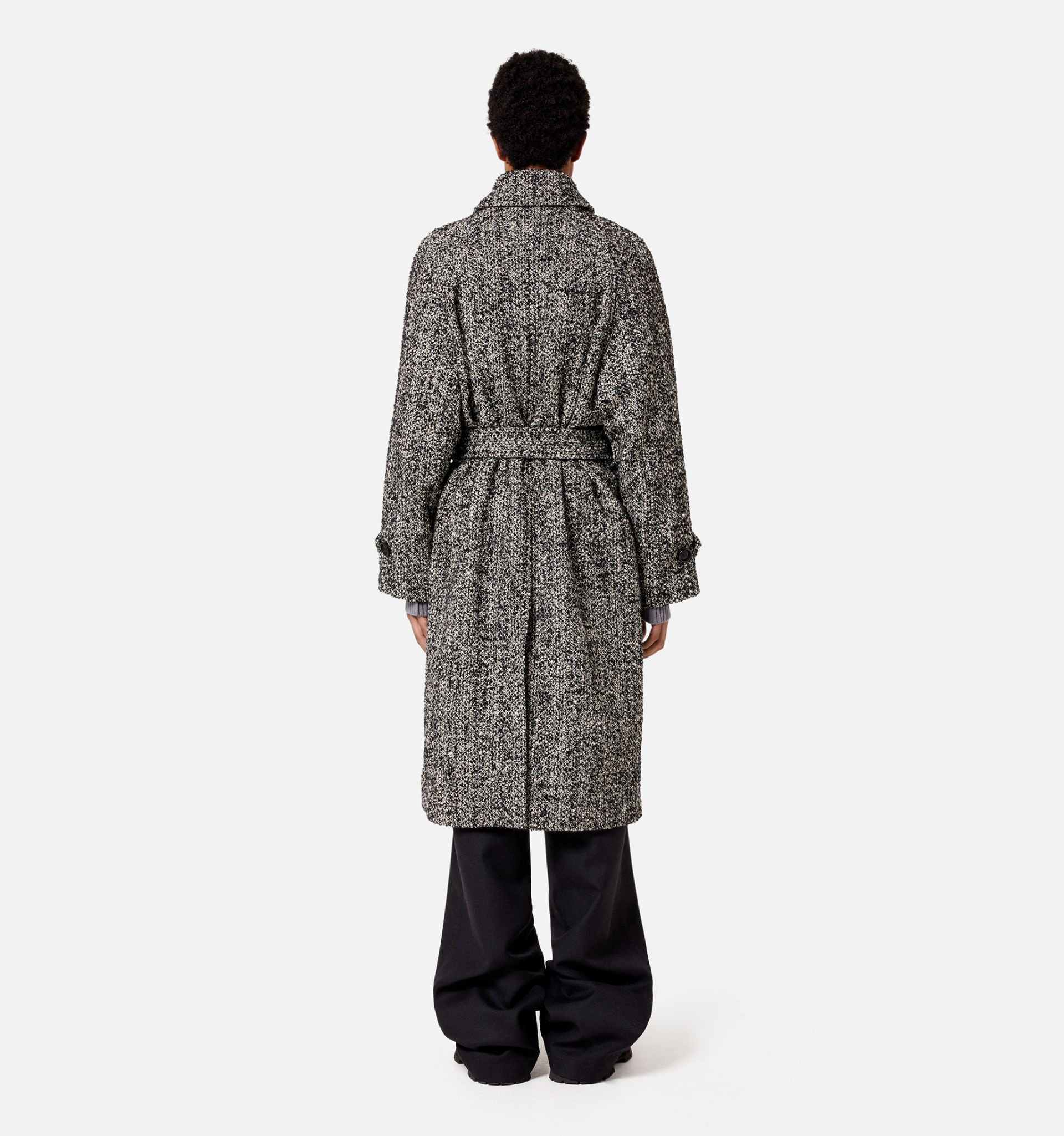 Belted Long Coat - 5