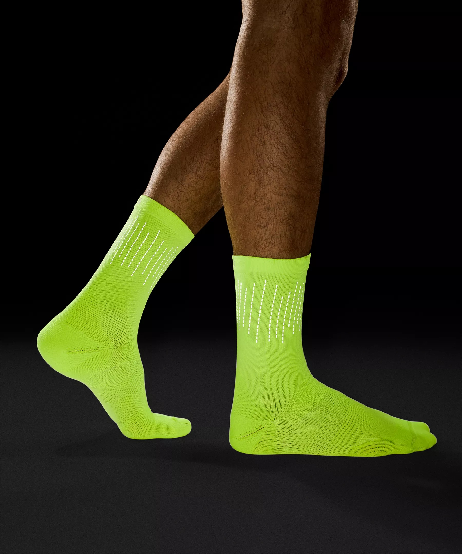 Men's Power Stride Crew Socks *Reflective - 5