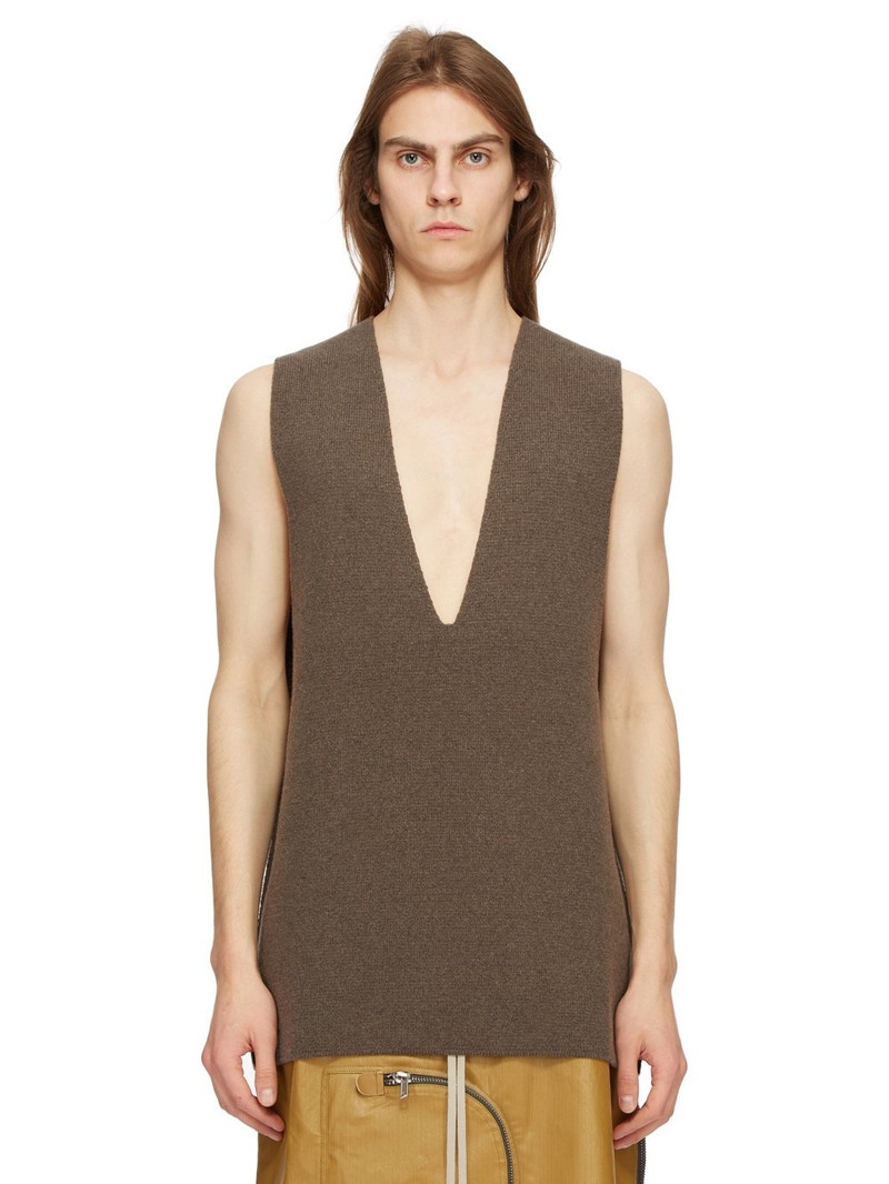 V-neck knitted vest 1